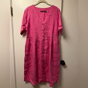 Gudrun Sjoden Pink Dress, size Small